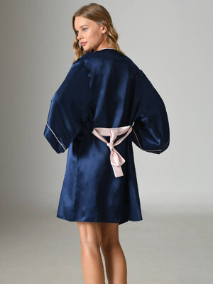 Купить Шелковый комплект из ночной сорочки и халата VIENETTA 1609944852 в Украина в Lingerie.ua - Одяг для дому та відпочинку, Фото 2
