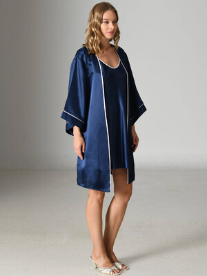 Купить Шелковый комплект из ночной сорочки и халата VIENETTA 1609944852 в Украина в Lingerie.ua - Одяг для дому та відпочинку, Фото 3