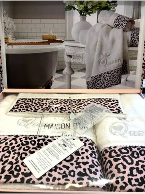 Купить НАБОР ПОЛОТЕНЕЦ 3 В 1 MAISON D`OR Queen  30*50 50*100 85*150 в Украина в Lingerie.ua - Одяг для дому та відпочинку, Фото 3