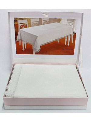 Скатерть хлопковая с кружевом MAISON D`OR Natalee 