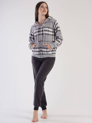 Купить Флисовый домашний костюм с капюшоном VIENETTA 3030320188 в Украина в Lingerie.ua - Одяг для дому та відпочинку, Фото 4