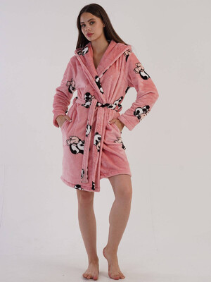 Купить Теплий домашній халат з капюшоном VIENETTA 3040350262 в Украина