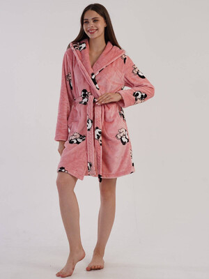 Купить Теплый домашний халат с капюшоном VIENETTA 3040350262 в Украина в Lingerie.ua - Одяг для дому та відпочинку, Фото 3