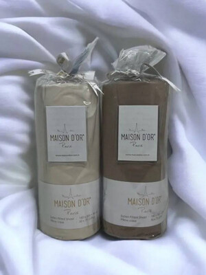 Купить Простынь сатиновая двухспальная и наволочки  MAISON D`OR Saten Stripe  в Украина в Lingerie.ua - Одяг для дому та відпочинку, Фото 2