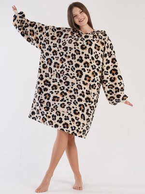 Купить Флисовая туника с капюшоном VIENETTA 3051110280  в Украина в Lingerie.ua - Одяг для дому та відпочинку, Фото 7