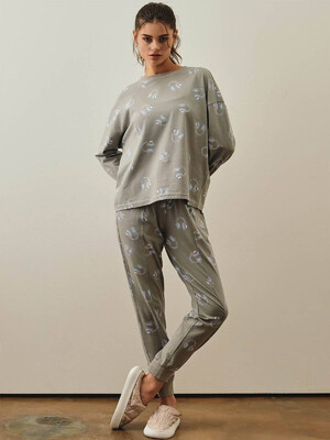 Купить Хлопковая пижама с длинным рукавом и брюками HAYS 27180 в Украина в Lingerie.ua - Одяг для дому та відпочинку, Фото 1