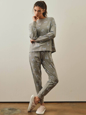 Купить Хлопковая пижама с длинным рукавом и брюками HAYS 27180 в Украина в Lingerie.ua - Одяг для дому та відпочинку, Фото 12