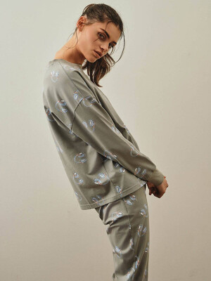 Купить Хлопковая пижама с длинным рукавом и брюками HAYS 27180 в Украина в Lingerie.ua - Одяг для дому та відпочинку, Фото 10