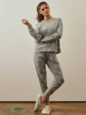 Купить Хлопковая пижама с длинным рукавом и брюками HAYS 27180 в Украина в Lingerie.ua - Одяг для дому та відпочинку, Фото 3