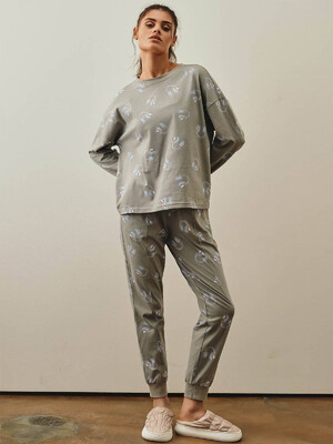 Купить Хлопковая пижама с длинным рукавом и брюками HAYS 27180 в Украина в Lingerie.ua - Одяг для дому та відпочинку, Фото 14