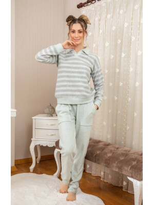 Купить Хлопковый теплый костюм с брюками MISSENDO U6721 в Украина в Lingerie.ua - Одяг для дому та відпочинку, Фото 1