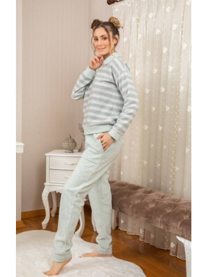 Купить Хлопковый теплый костюм с брюками MISSENDO U6721 в Украина в Lingerie.ua - Одяг для дому та відпочинку, Фото 3