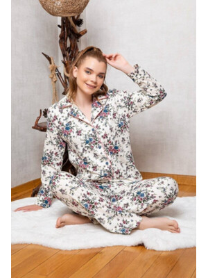 Купить Байковая пижама с рубашкой SABRINA U42171 в Украина в Lingerie.ua - Одяг для дому та відпочинку, Фото 2