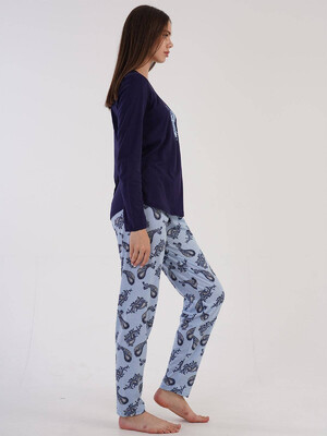 Купить Хлопковый комплект с длинным рукавом VIENETTA 3032670161 в Украина в Lingerie.ua - Одяг для дому та відпочинку, Фото 3