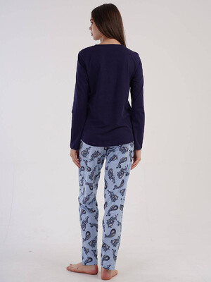 Купить Хлопковый комплект с длинным рукавом VIENETTA 3032670161 в Украина в Lingerie.ua - Одяг для дому та відпочинку, Фото 4