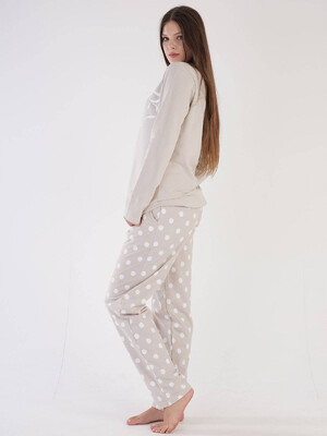 Купить Байковая пижама с брюками VIENETTA 3032571379 в Украина в Lingerie.ua - Одяг для дому та відпочинку, Фото 3