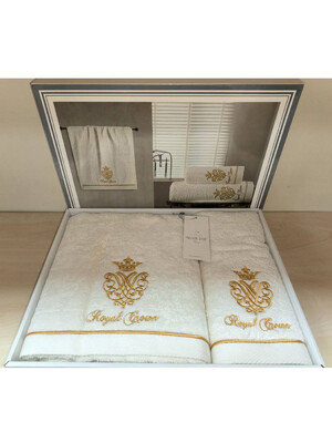 Купить Набор махровых полотенец MAISON D`OR Royal Crown в Украина в Lingerie.ua - Одяг для дому та відпочинку, Фото 1