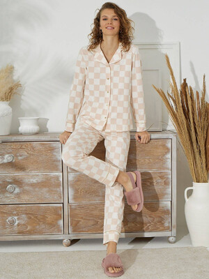 Купить Хлопковая пижама классическая SEVIM 14964 в Украина в Lingerie.ua - Одяг для дому та відпочинку, Фото 1