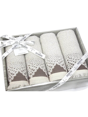 Купить Набор махровых полотенец с бахромой MAISON D`OR Naturella в Украина в Lingerie.ua - Одяг для дому та відпочинку, Фото 1