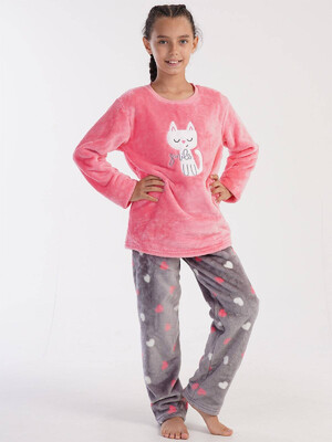 Купить Теплый комплект из велсофта VIENETTA KIDS 3030960254 в Украина в Lingerie.ua - Одяг для дому та відпочинку, Фото 2