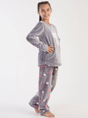 Купить Теплый комплект из велсофта VIENETTA KIDS 3030960254 в Украина в Lingerie.ua - Одяг для дому та відпочинку, Фото 3