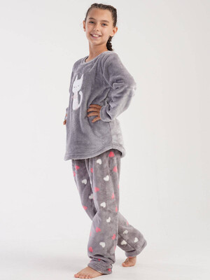 Купить Теплый комплект из велсофта VIENETTA KIDS 3030960254 в Украина в Lingerie.ua - Одяг для дому та відпочинку, Фото 5