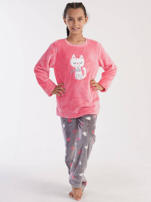 Купить Теплый комплект из велсофта VIENETTA KIDS 3030960254 в Украина в Lingerie.ua - Одяг для дому та відпочинку, Фото 6