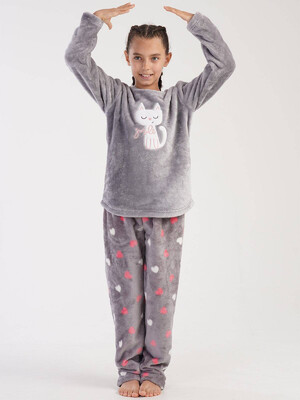 Купить Теплый комплект из велсофта VIENETTA KIDS 3030960254 в Украина в Lingerie.ua - Одяг для дому та відпочинку, Фото 7