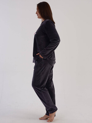 Купить Велюровый костюм большого размера VIENETTA 3060110000 в Украина в Lingerie.ua - Одяг для дому та відпочинку, Фото 4