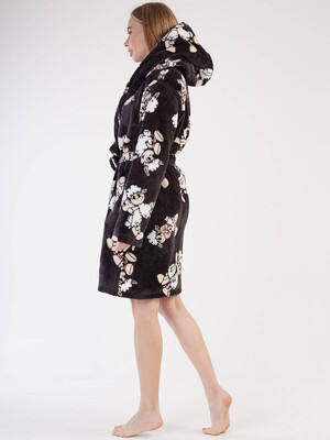 Купить Теплый халат из велсофта с капюшоном VIENETTA 3030810231 в Украина в Lingerie.ua - Одяг для дому та відпочинку, Фото 7