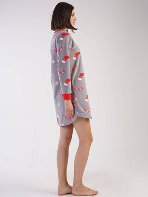 Купить Флисовая туника с новогодним принтом VIENETTA 3031800449 в Украина в Lingerie.ua - Одяг для дому та відпочинку, Фото 3