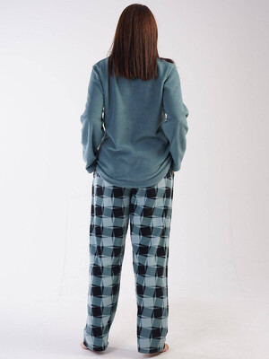 Купить Теплая флисовая пижама большого размера VIENETTA 3041930206 в Украина в Lingerie.ua - Одяг для дому та відпочинку, Фото 2