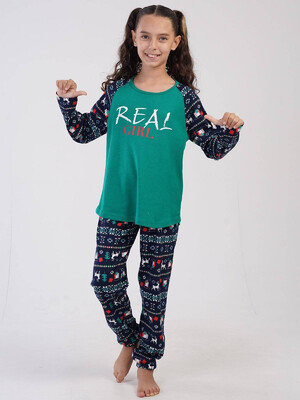 Купить Хлопковая пижама с длинным рукавом VIENETTA KIDS 3041305227 в Украина