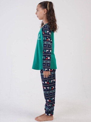 Купить Хлопковая пижама с длинным рукавом VIENETTA KIDS 3041305227 в Украина в Lingerie.ua - Одяг для дому та відпочинку, Фото 2