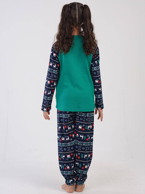 Купить Хлопковая пижама с длинным рукавом VIENETTA KIDS 3041305227 в Украина в Lingerie.ua - Одяг для дому та відпочинку, Фото 3