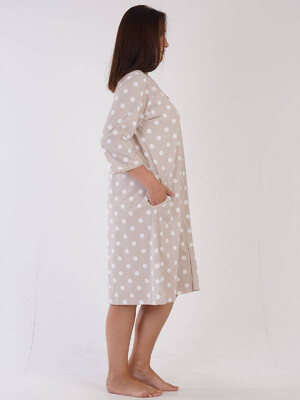 Купить Трикотажный хлопковый халат VIENETTA 3032561379  в Украина в Lingerie.ua - Одяг для дому та відпочинку, Фото 2