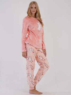 Купить Теплий домашній костюм з велсофту VIENETTA 3040270425 в Украина в Lingerie.ua - Одяг для дому та відпочинку, Фото 3