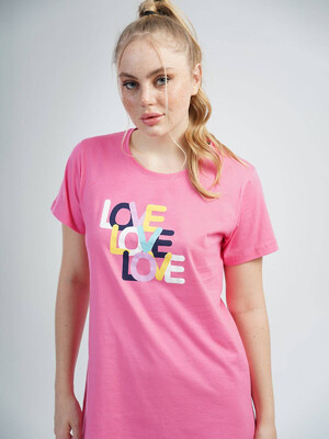 Купить Хлопковая ночная сорочка с коротким рукавом VIENETTA 1100970000 в Украина в Lingerie.ua - Одяг для дому та відпочинку, Фото 5