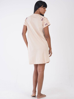 Купить Хлопковая ночная сорочка с коротким рукавом VIENETTA 3090317048 в Украина в Lingerie.ua - Одяг для дому та відпочинку, Фото 4