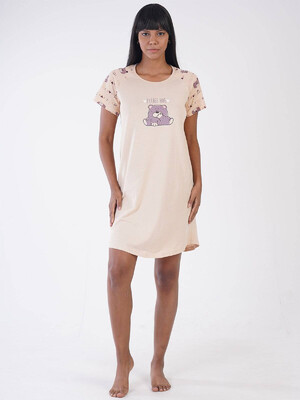 Купить Хлопковая ночная сорочка с коротким рукавом VIENETTA 3090317048 в Украина в Lingerie.ua - Одяг для дому та відпочинку, Фото 5