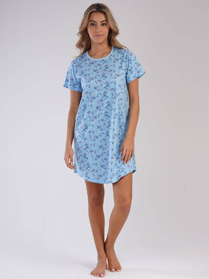 Купить Хлопковая туника с коротким рукавом VIENETTA 2123640479 в Украина в Lingerie.ua - Одяг для дому та відпочинку, Фото 1