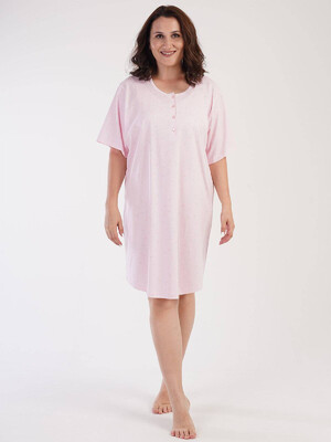 Купить Хлопковая ночная сорочка большого размера VIENETTA 2123550669 в Украина в Lingerie.ua - Одяг для дому та відпочинку, Фото 1