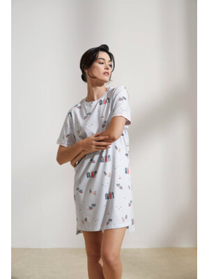 Купить Хлопковая туника с коротким рукавом HAYS 36135 в Украина в Lingerie.ua - Одяг для дому та відпочинку, Фото 2