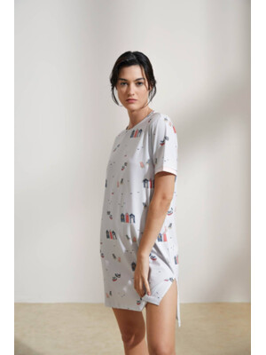 Купить Хлопковая туника с коротким рукавом HAYS 36135 в Украина в Lingerie.ua - Одяг для дому та відпочинку, Фото 6