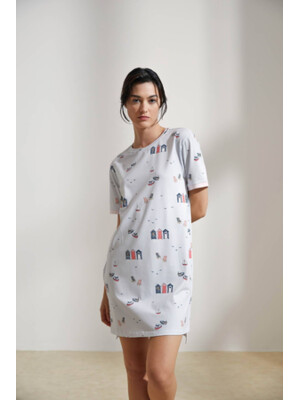 Купить Хлопковая туника с коротким рукавом HAYS 36135 в Украина в Lingerie.ua - Одяг для дому та відпочинку, Фото 7