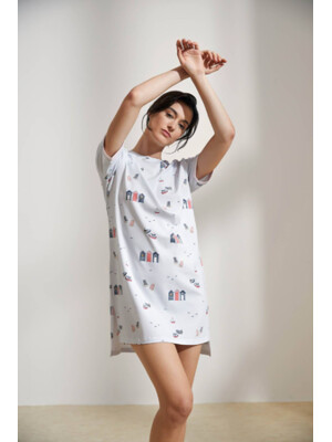 Купить Хлопковая туника с коротким рукавом HAYS 36135 в Украина в Lingerie.ua - Одяг для дому та відпочинку, Фото 8