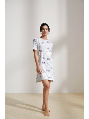 Купить Хлопковая туника с коротким рукавом HAYS 36135 в Украина в Lingerie.ua - Одяг для дому та відпочинку, Фото 9