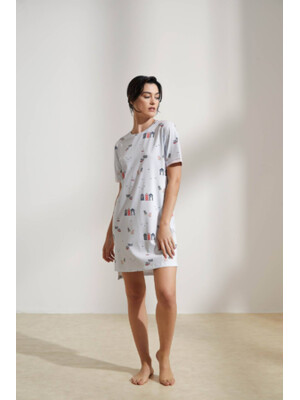 Купить Хлопковая туника с коротким рукавом HAYS 36135 в Украина в Lingerie.ua - Одяг для дому та відпочинку, Фото 10