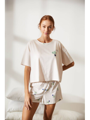 Купить Хлопковый комплект из футболки и шорт HAYS 36166 в Украина в Lingerie.ua - Одяг для дому та відпочинку, Фото 11