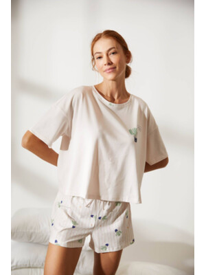 Купить Хлопковый комплект из футболки и шорт HAYS 36166 в Украина в Lingerie.ua - Одяг для дому та відпочинку, Фото 8